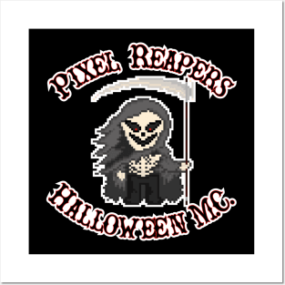 Pixel Reapers Halloween M.C. (Back) Posters and Art